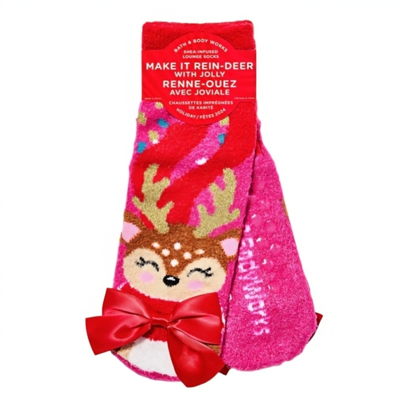 NEW Bath and Body Works Holiday Shea Butter Socks - Picture 3 of 4